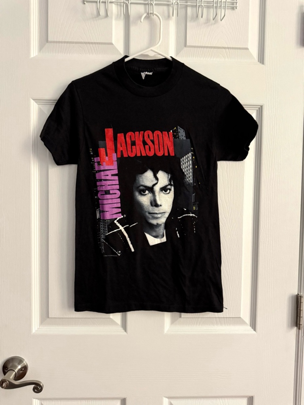 Vintage Michael Jacksol Jackson Bad Tour Bad Era 1980s 1987 Black Graphic Shirt